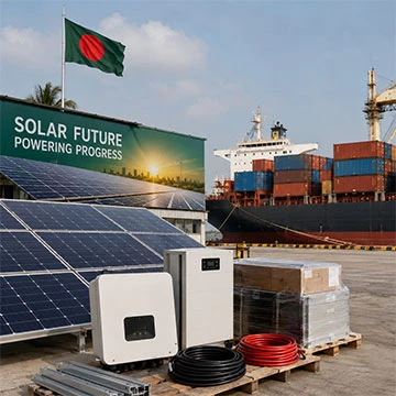 Bangladèch elimine devwa enpòte sou ekipman solè, ouvri yon fenèt pou founisè lòt bò dlo